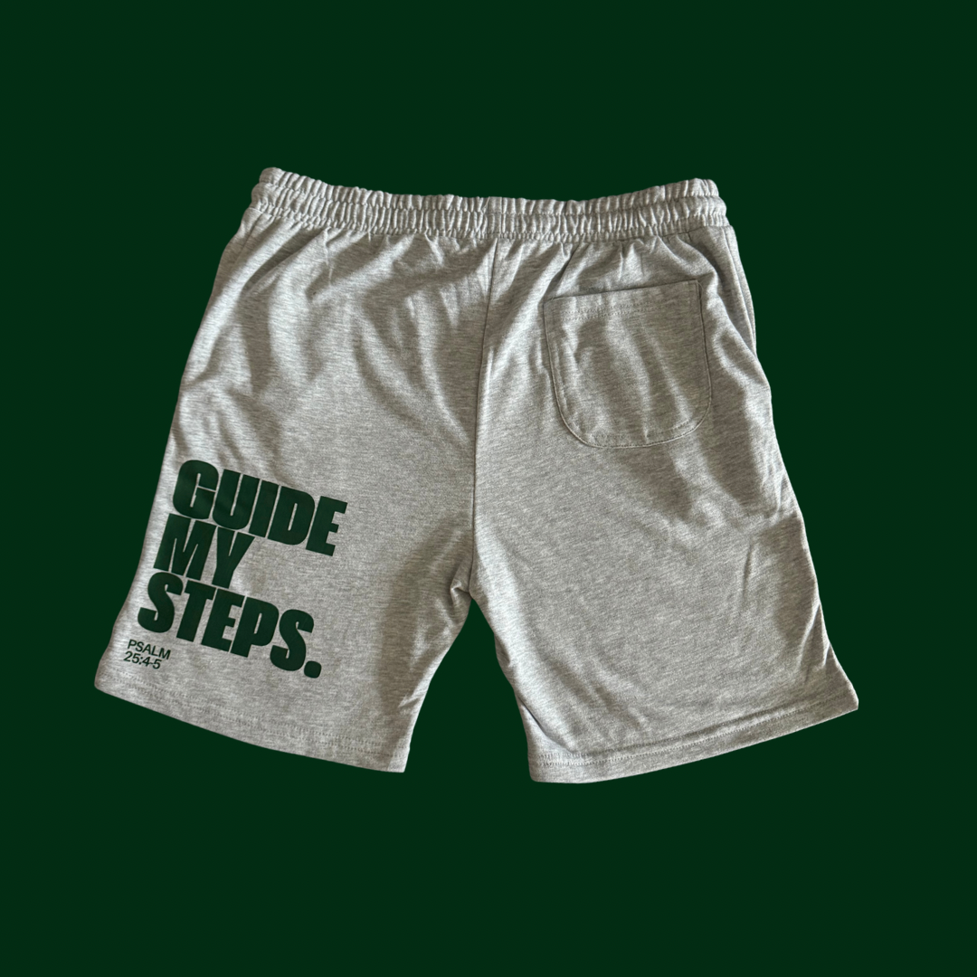 Psalm 25:4-5 Shorts (Grey/Green)