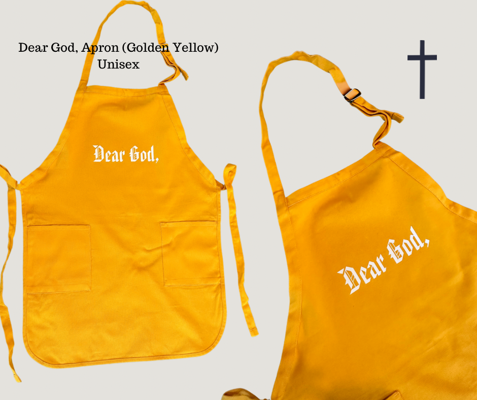 Dear God, Apron (Golden Yellow)